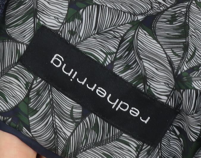 Red Herring Men's Blue Check 38R Regular Fit Blazer Jacket