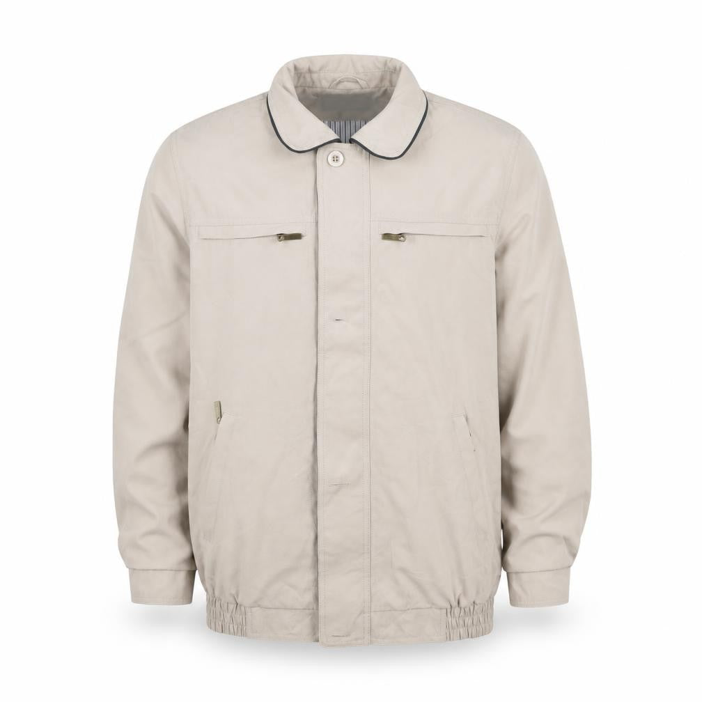 Aldon Men's Beige Polyester Casual Jacket Size S