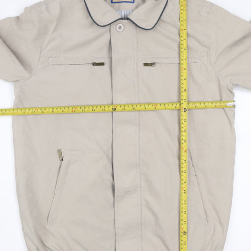 Aldon Men's Beige Polyester Casual Jacket Size S