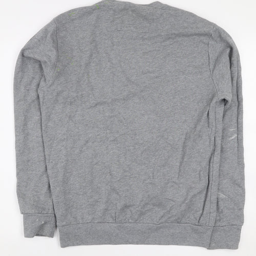 Ben Sherman Men’s Grey Graphic Skull Crew Neck Sweatshirt Size M