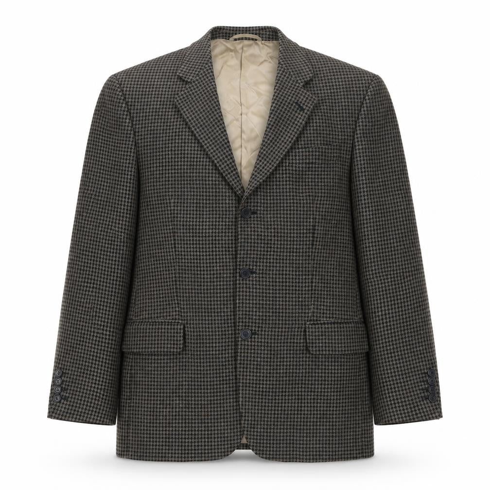 Daniel Grahame Men's Brown Check Wool Blend Blazer Jacket Size 40R