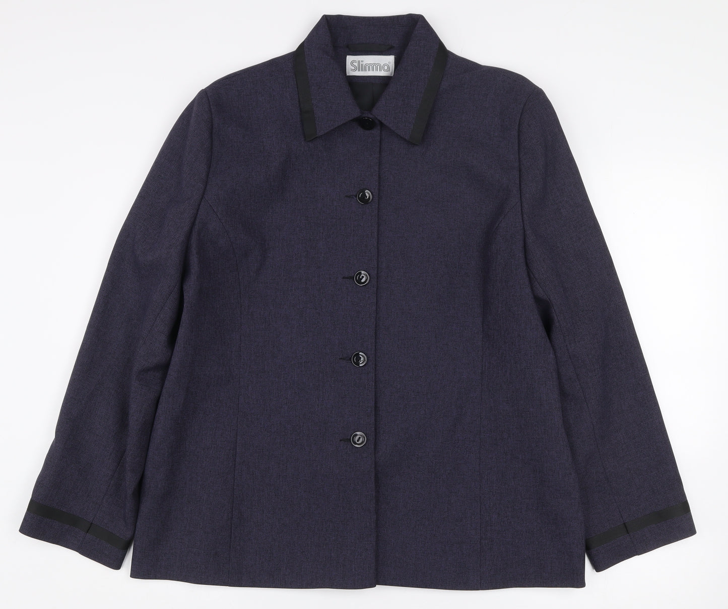 Slimma Womens Navy Blue Size 18 Classic Suit Jacket Polyester Lined