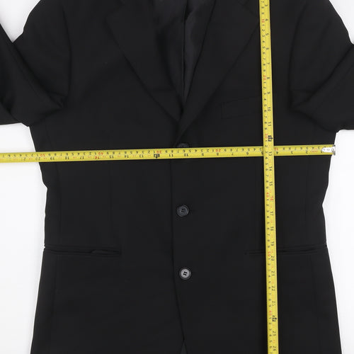 Taylor & Wright Men's Black 38S Suit Jacket Classic Notch Lapel