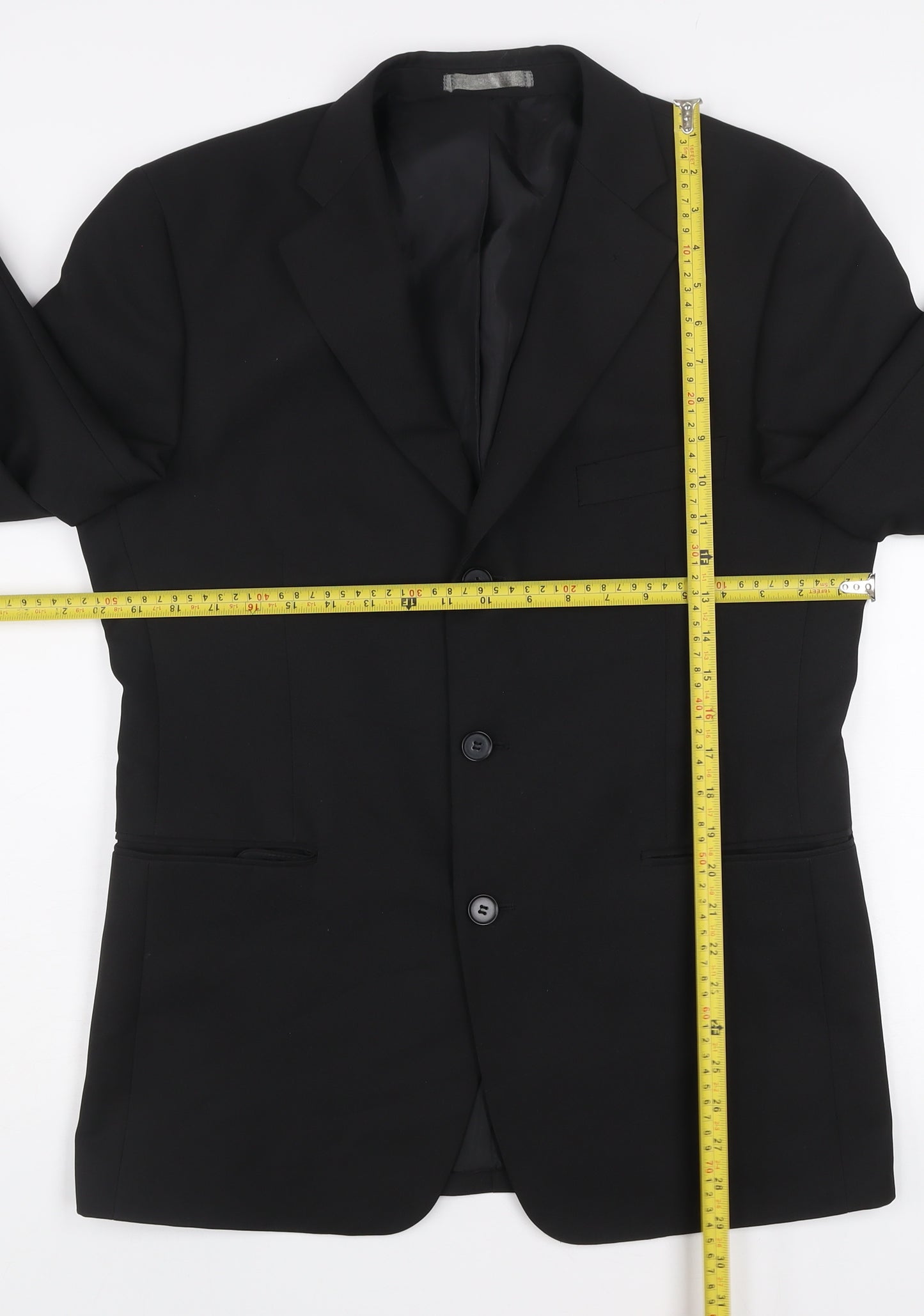 Taylor & Wright Men's Black 38S Suit Jacket Classic Notch Lapel