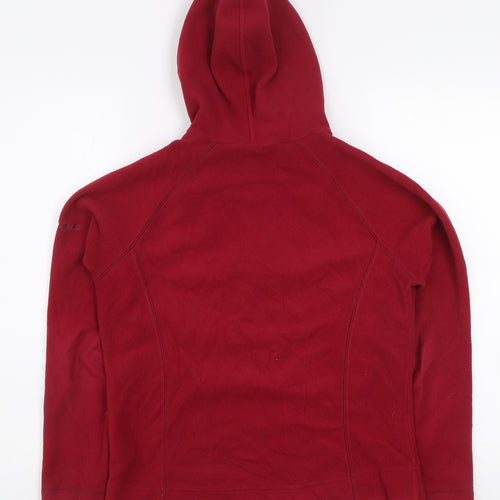 Ellesse Women's Red Fleece Hooded Full Zip Jacket Size 12