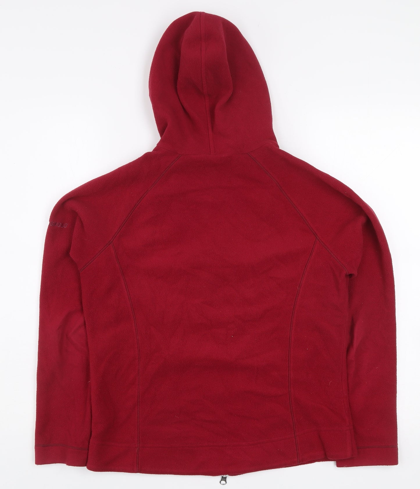 Ellesse Women's Red Fleece Hooded Full Zip Jacket Size 12