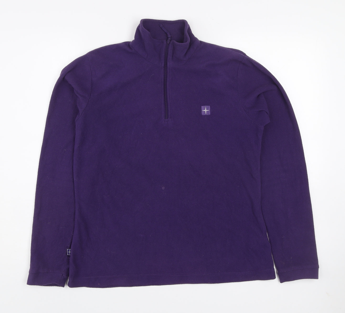 Mountain Warehouse Women's Purple Fleece UK 12 1/2 Zip Pullover Sweatshirt