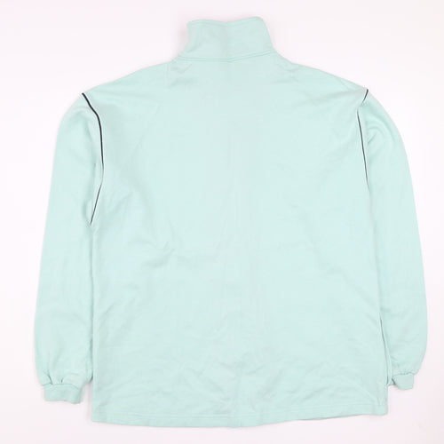 J.Rugo Women’s Mint Green Full Zip Sweatshirt XL Relaxed Fit