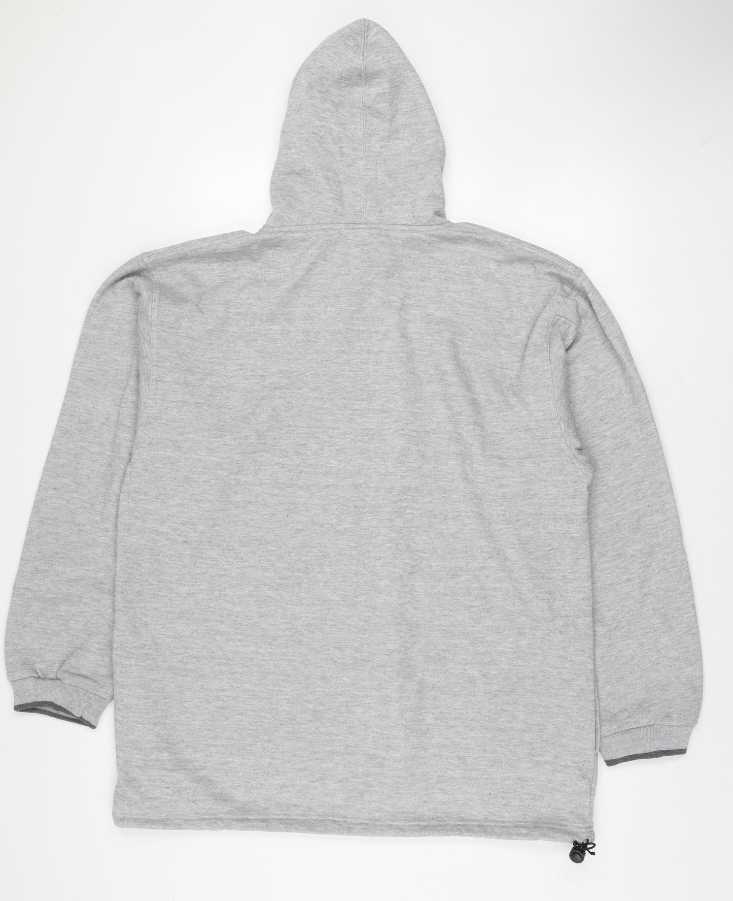 Oxyzone Men's Grey Hoodie L Pullover Fleece Graphic Tribal Print