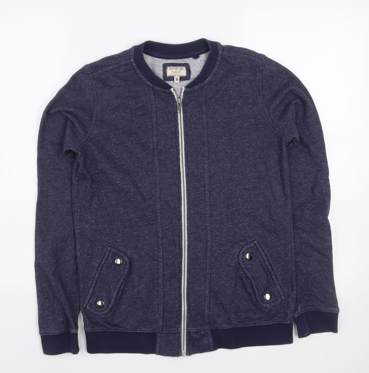 NEXT Womens Navy Blue Full Zip Sweatshirt Size 8