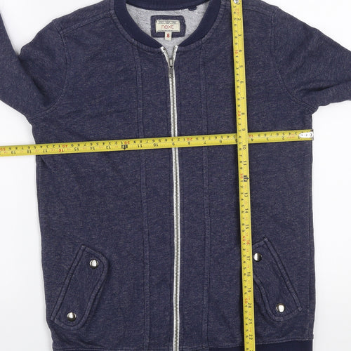 NEXT Womens Navy Blue Full Zip Sweatshirt Size 8