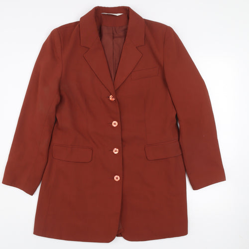 Modern Classics Women's Brown Size 12 Long Blazer Jacket