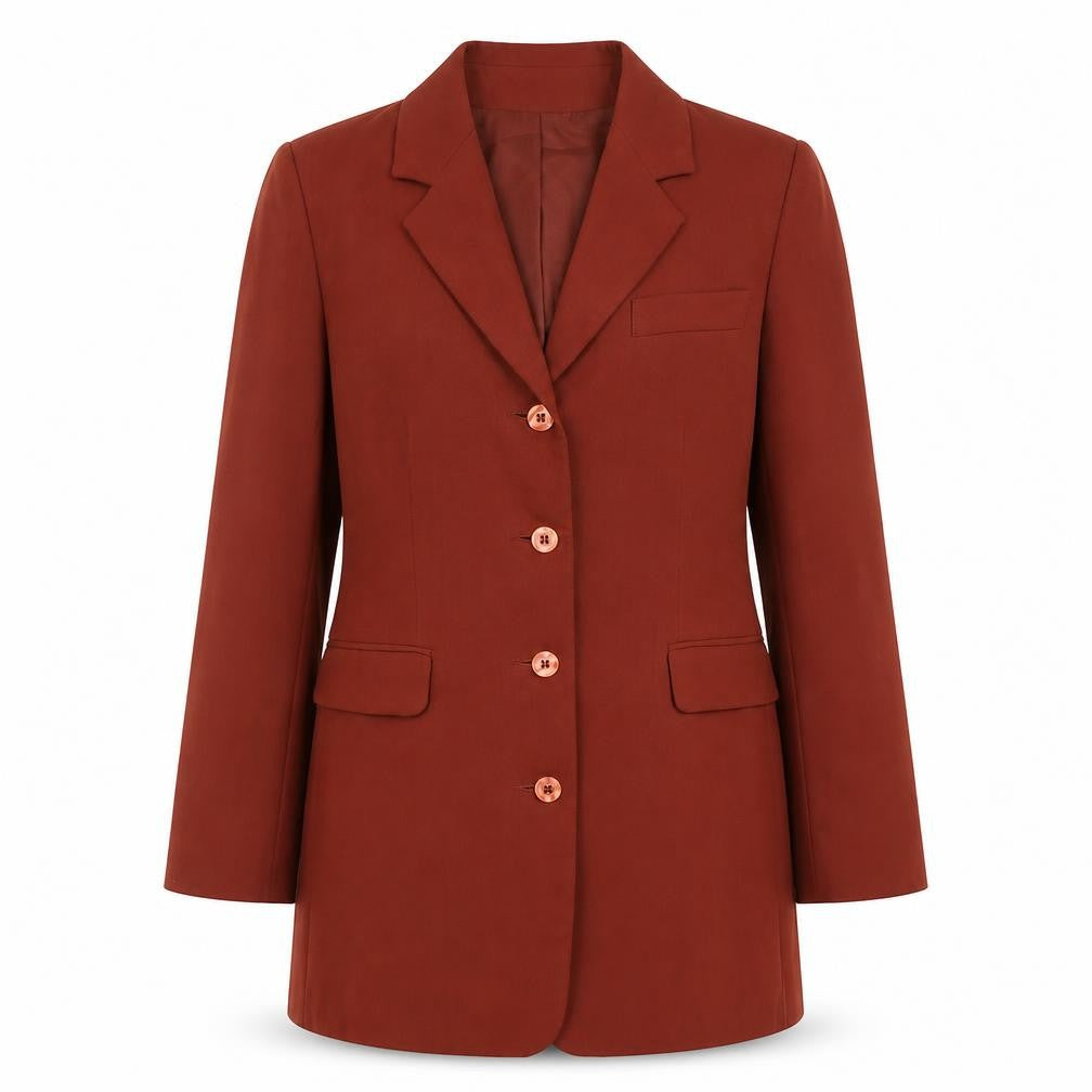 Modern Classics Women's Brown Size 12 Long Blazer Jacket