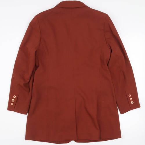 Modern Classics Women's Brown Size 12 Long Blazer Jacket