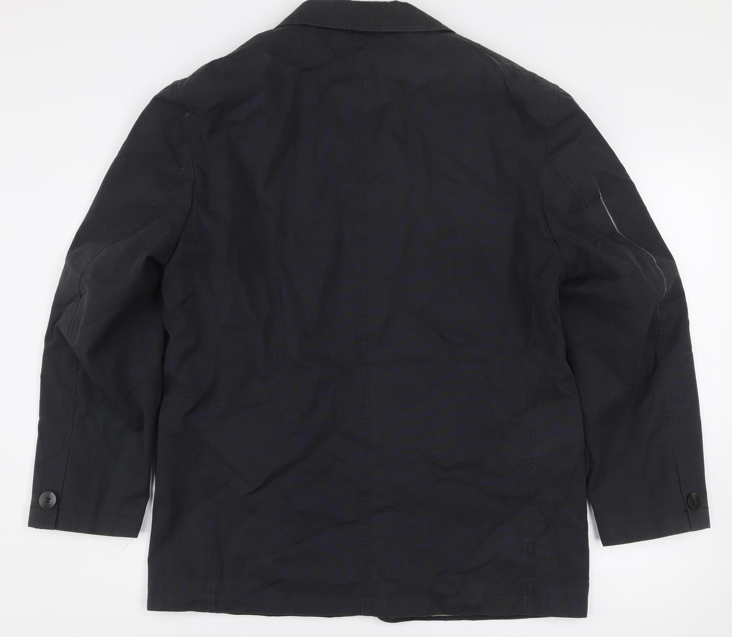 Marks and Spencer Men's Navy Blue Regular Fit Cotton Blazer Jacket 40 Short