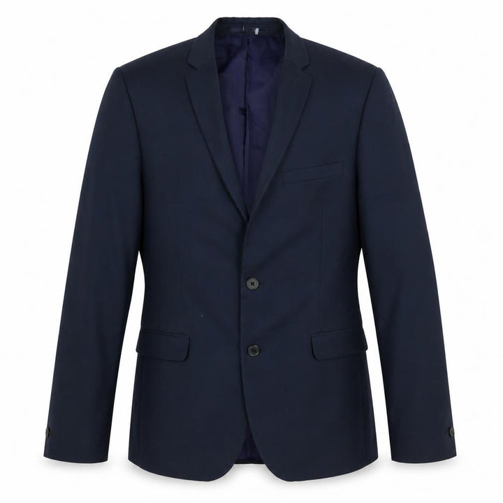 Red Herring Men's Navy Blue 38L Slim Fit Two-Button Blazer