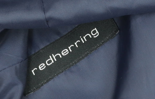 Red Herring Men's Navy Blue 38L Slim Fit Two-Button Blazer