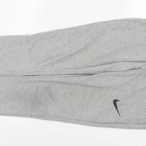 Nike Men's Grey Dri-Fit Jogger Sweatpants Small Regular Fit
