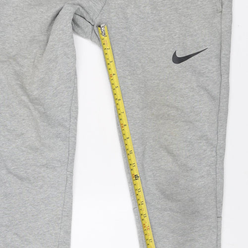 Nike Men's Grey Dri-Fit Jogger Sweatpants Small Regular Fit
