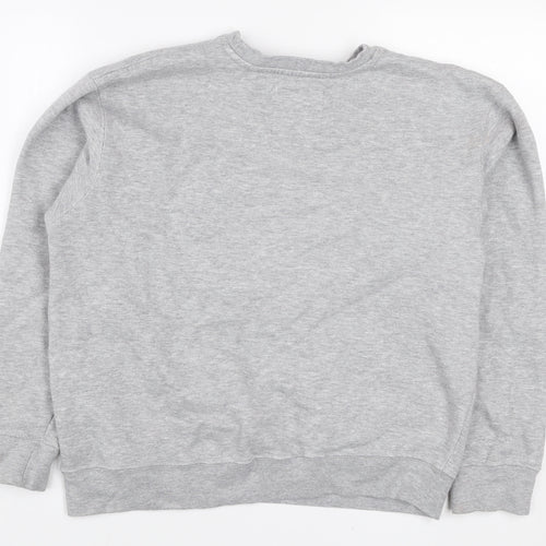 New York Popular Men's Grey Crew Neck Pullover Sweatshirt M