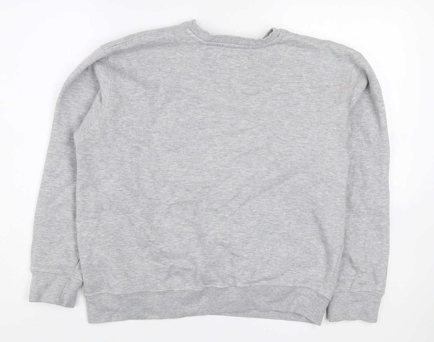 New York Popular Men's Grey Crew Neck Pullover Sweatshirt M