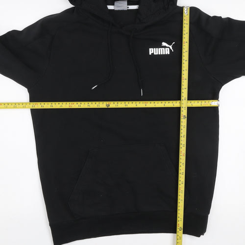 Puma Men's Black Pullover Hoodie Size S Logo Sportswear