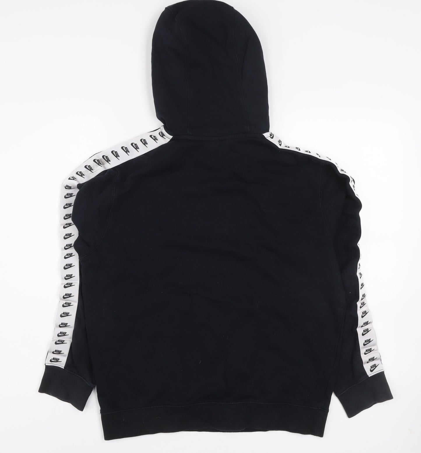 Nike Men's Black Pullover Hoodie S Logo Sports Fleece Sweatshirt