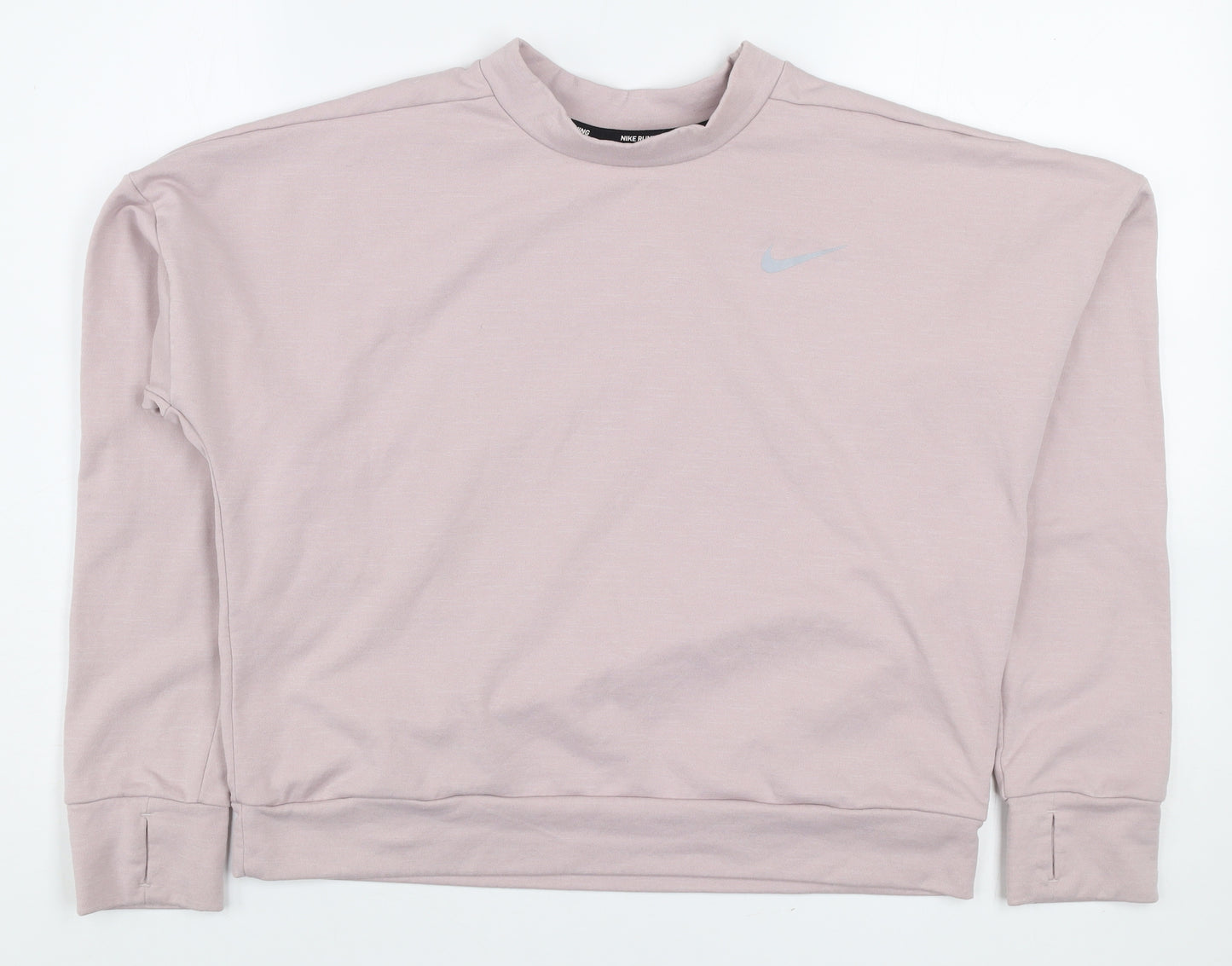 Nike Women’s Pink Dri-Fit Running Sweatshirt Size S Pullover