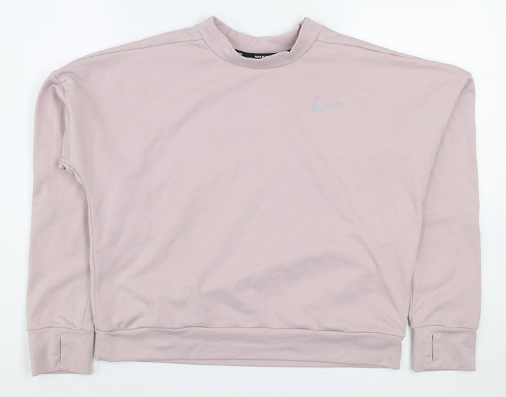 Nike Women’s Pink Dri-Fit Running Sweatshirt Size S Pullover