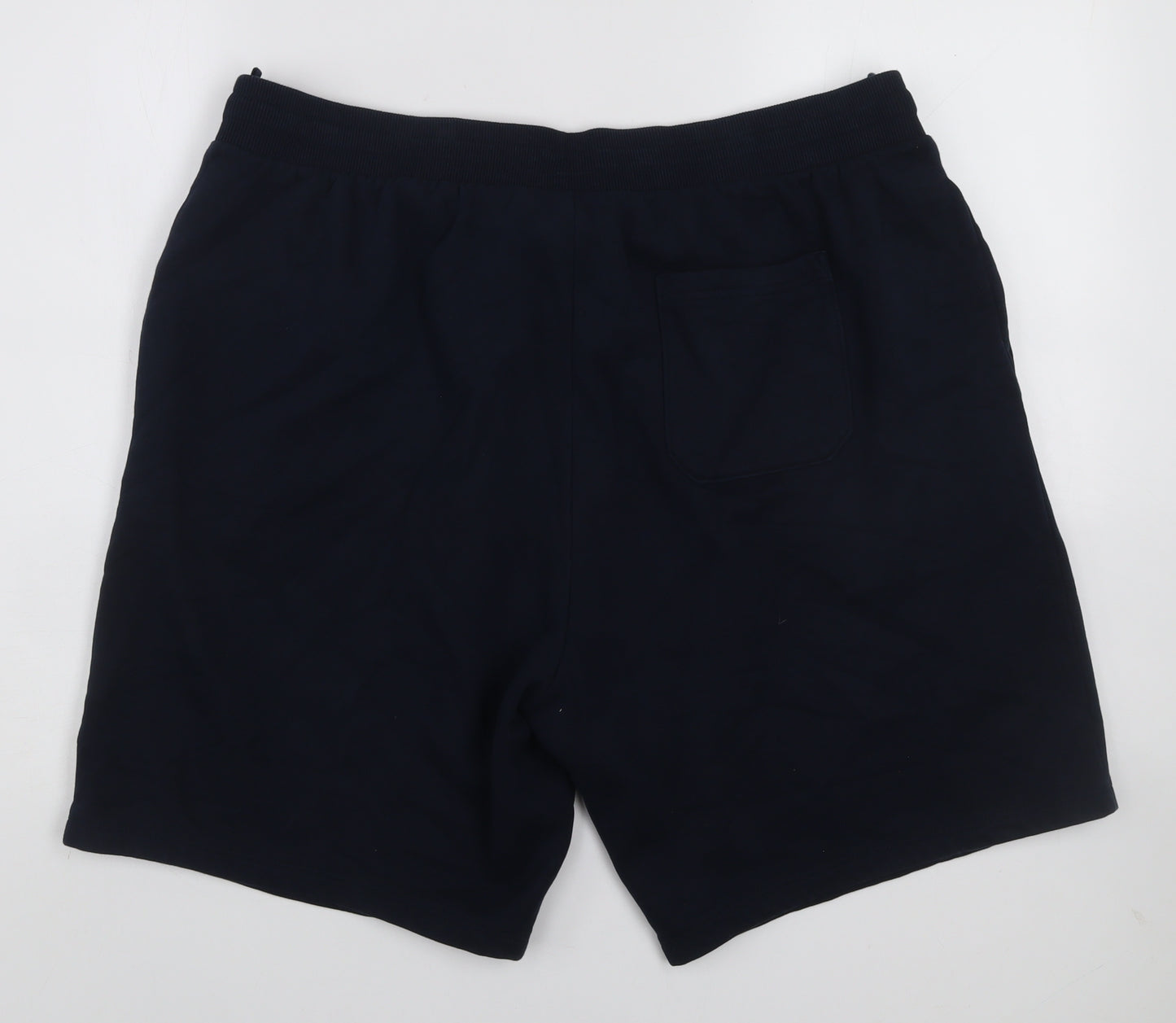 Marks and Spencer Mens Blue XL Sweat Shorts Casual Jersey Drawstring