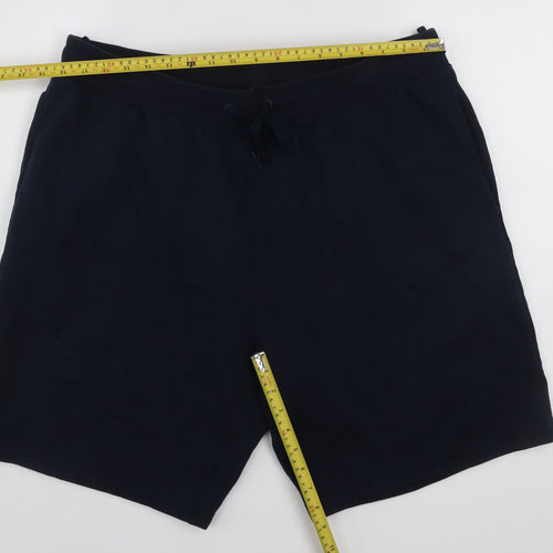 Marks and Spencer Mens Blue XL Sweat Shorts Casual Jersey Drawstring