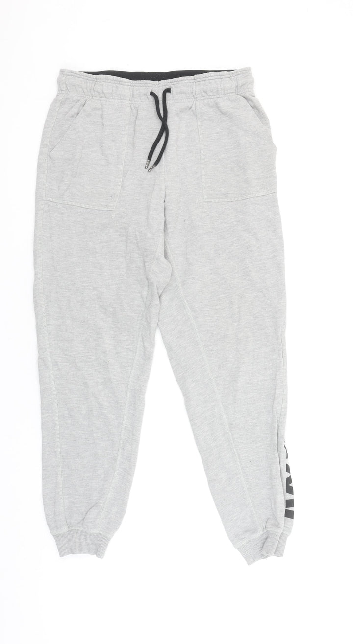 Ivy Park Women's Grey Jogger Sweatpants S Regular Fit Elastic Waist