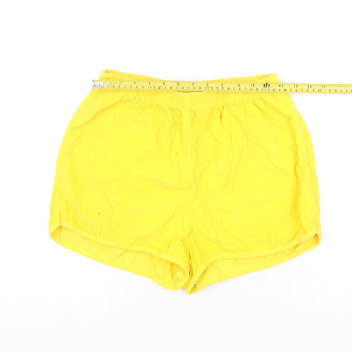 American Apparel Women’s Yellow Corduroy Hot Pants Shorts M