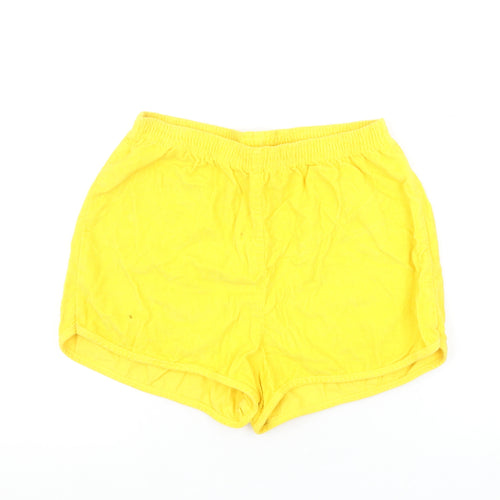 American Apparel Women’s Yellow Corduroy Hot Pants Shorts M