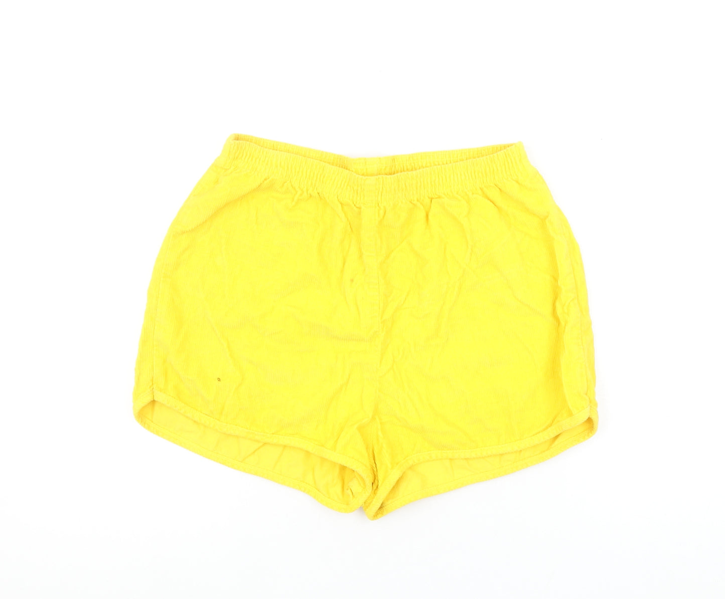 American Apparel Women’s Yellow Corduroy Hot Pants Shorts M
