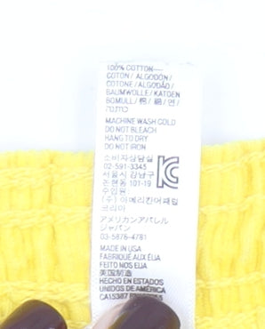 American Apparel Women’s Yellow Corduroy Hot Pants Shorts M