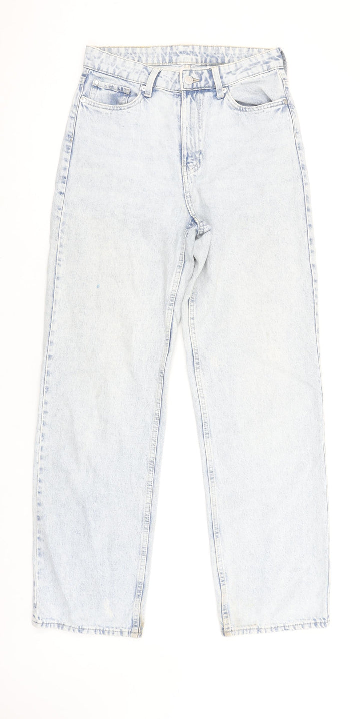 &Denim Women’s Blue High Waist Straight Jeans Size 8
