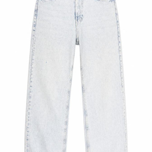 &Denim Women’s Blue High Waist Straight Jeans Size 8