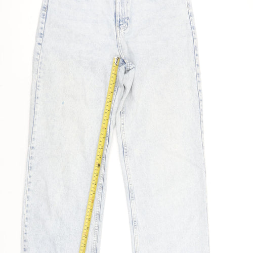 &Denim Women’s Blue High Waist Straight Jeans Size 8