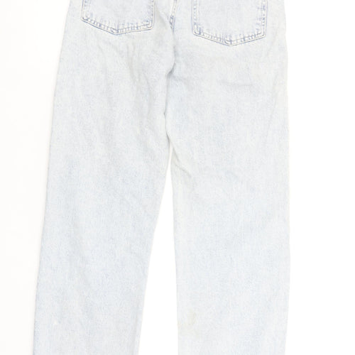 &Denim Women’s Blue High Waist Straight Jeans Size 8