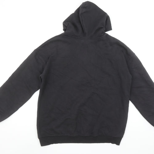H&M Girls Harry Potter Black Pullover Hoodie 13-14 Years Hogwarts Fleece