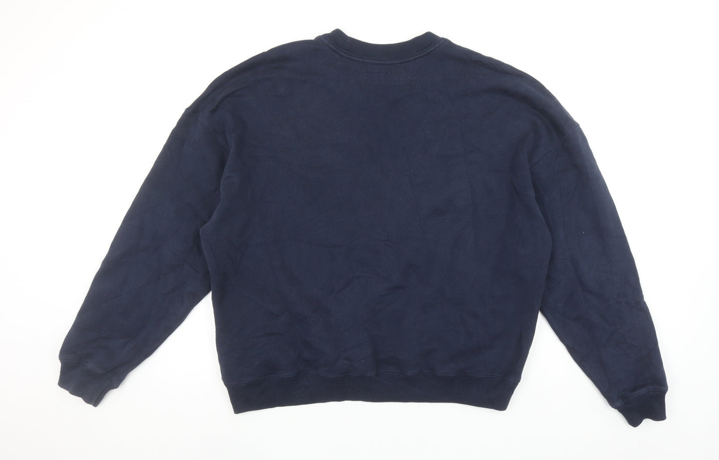 Hollister Womens Navy Blue Santa Monica Grizzlies Pullover Sweatshirt L
