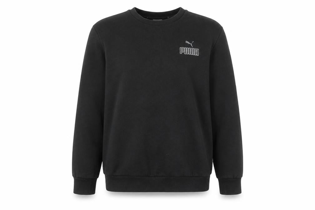 Puma Womens Black Large Crew Neck Pullover Sweatshirt