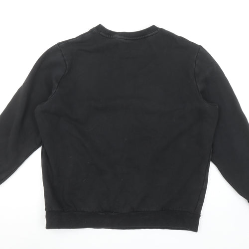 Puma Womens Black Large Crew Neck Pullover Sweatshirt