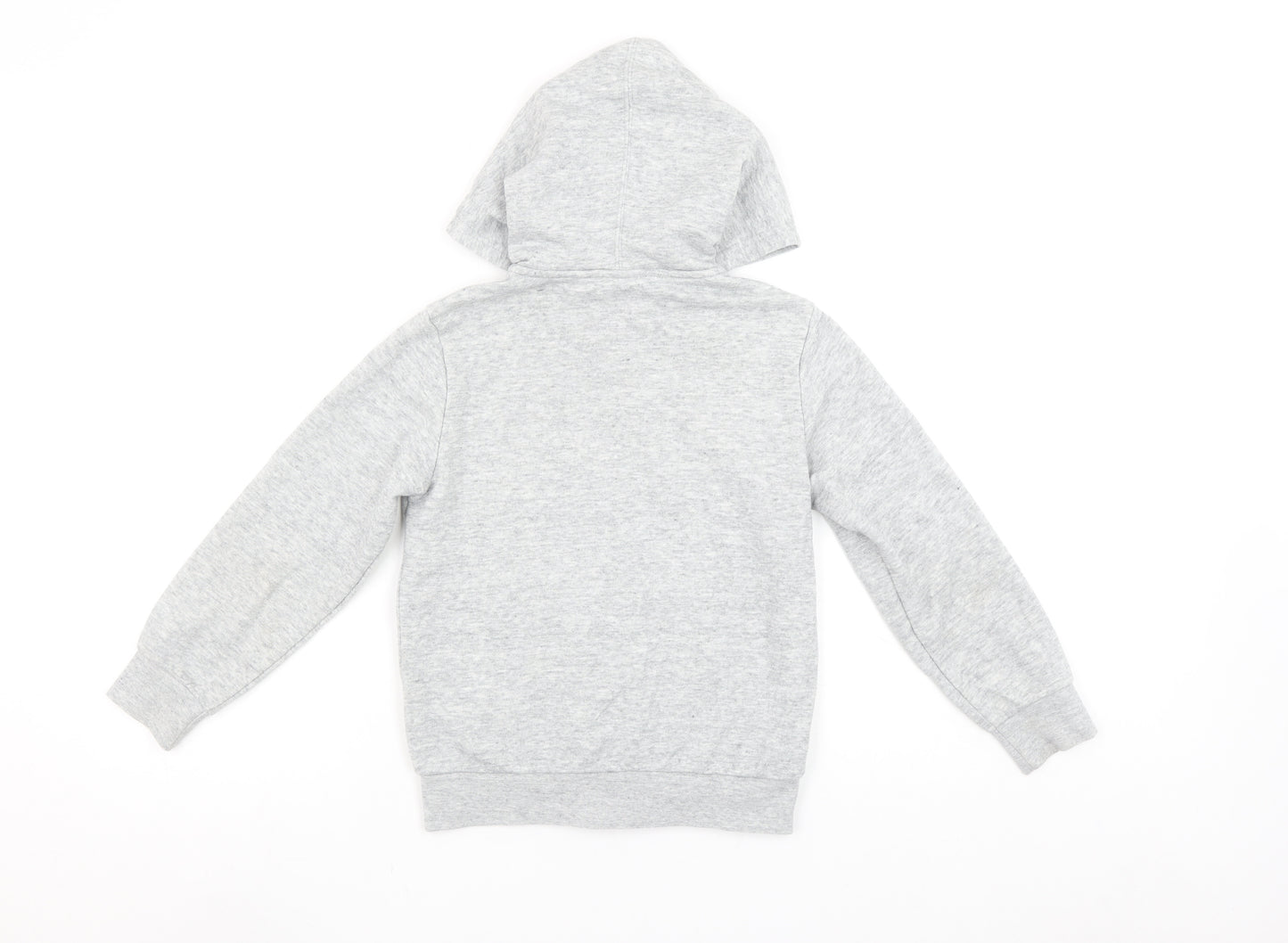 Champion Girls Grey Full Zip Hoodie Size 7-8 Years Sports Style