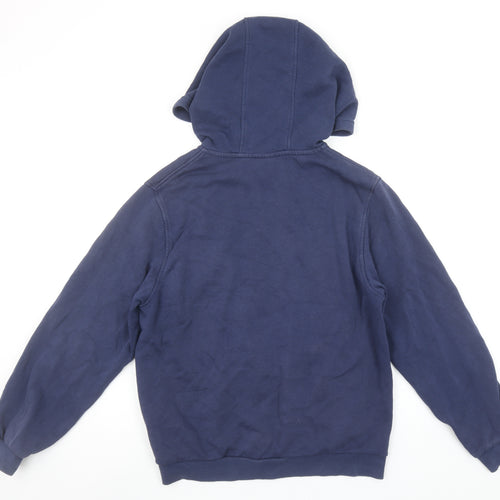 Nike Boys Blue Full Zip Hoodie XL 15-16 Years Cotton Blend Casual