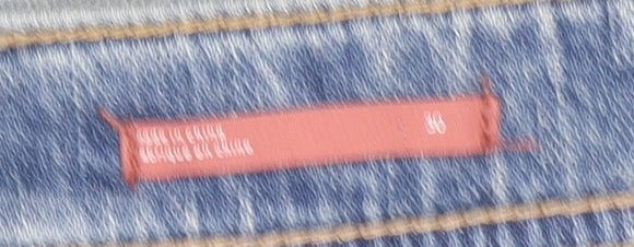 Pilcro Women's Light Blue Slim Boyfriend Distressed Jeans Size 30