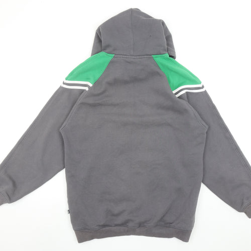 Samurai Sportswear Men's Grey Pullover Hoodie Size M Rugby Embroidered Logo