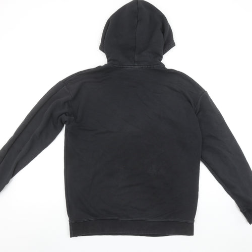 Adidas Men's Black Pullover Hoodie Size S Cotton Blend Sportswear