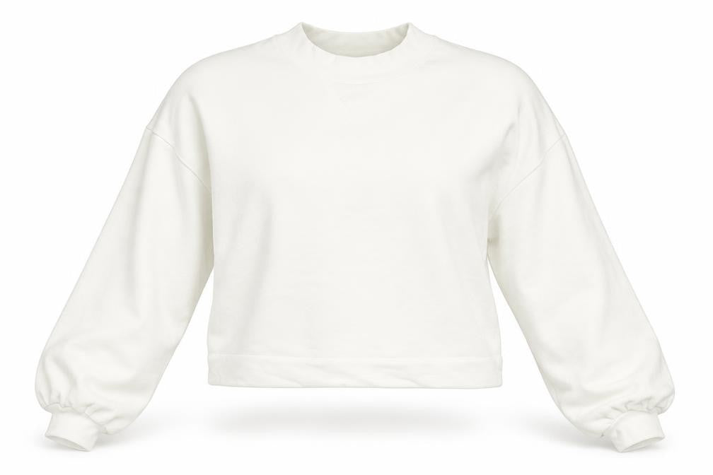 Sweaty Betty Women White Cotton Blend Backless Pullover Sweatshirt L